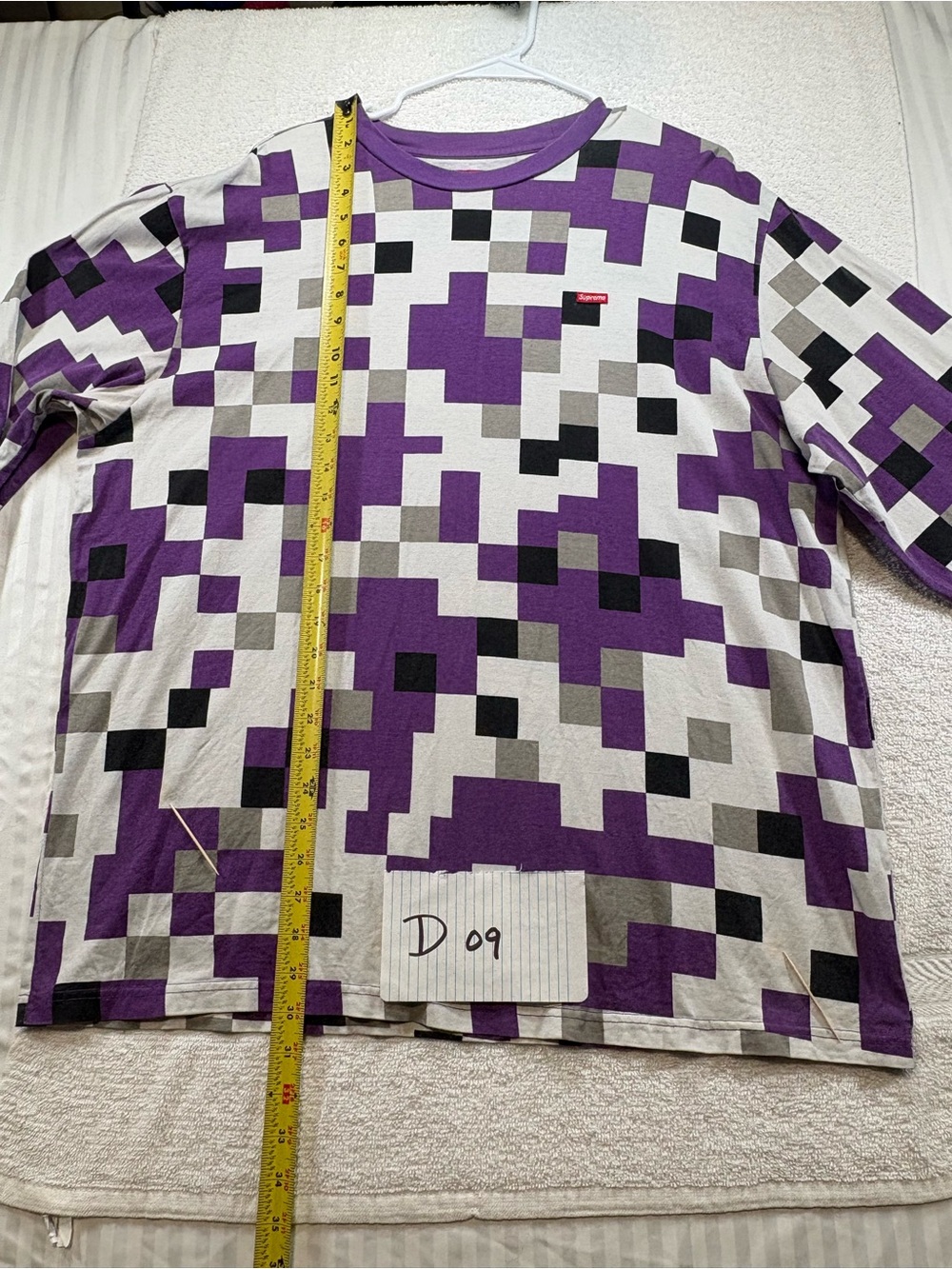 Supreme Small Box Logo L/S Tee Purple Digi Camo FW20 Men's Size XL Authentic